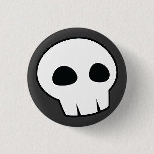 Halloween-Schädel-Knopf Button