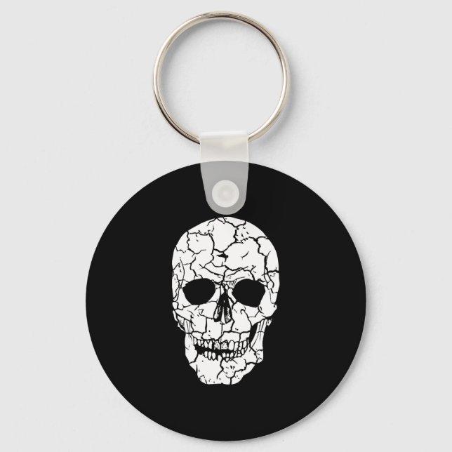 Halloween-Schädel Schlüsselanhänger (Vorderseite)