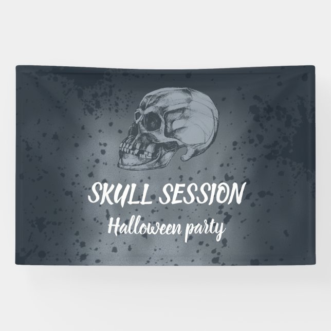 Halloween-Schädel-Session Banner (Horizontal)