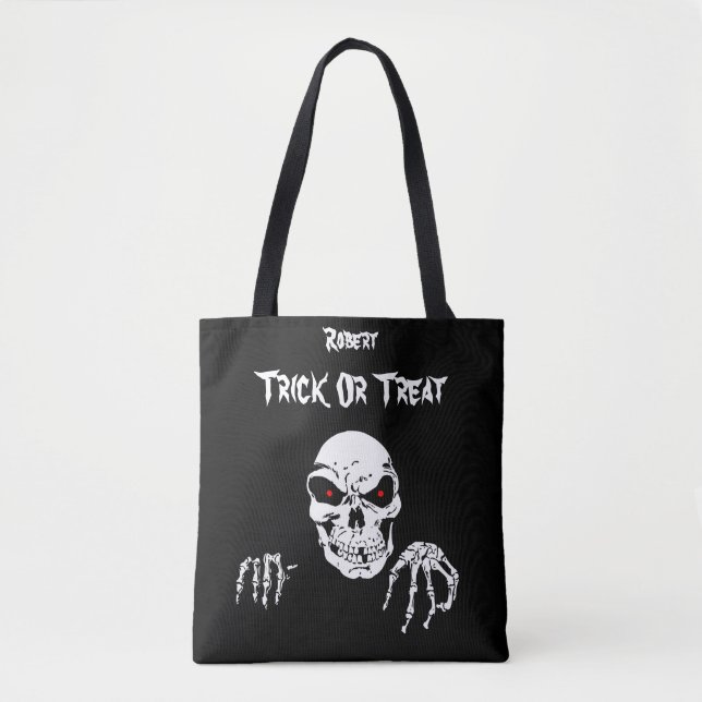 Halloween-Schädel-Trick oder Leckerei (Vorderseite)