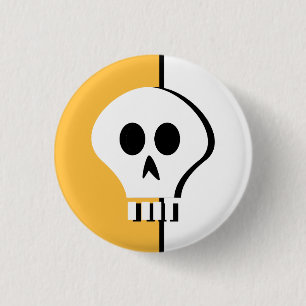 Halloween-Schädelknopf Button