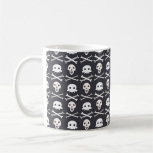 Halloween-Schädelmuster Kaffeetasse