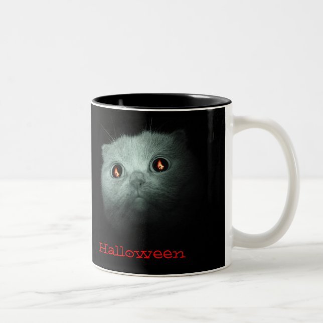 Halloween-Schale Zweifarbige Tasse (Rechts)