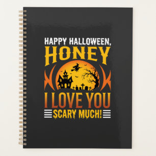 Halloween Schatz ich liebe dich sehr gruselig Planer
