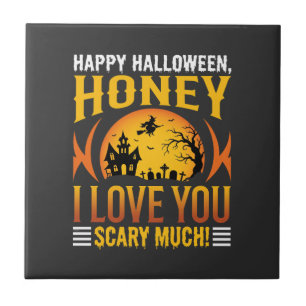 Halloween Schatz Ich Liebe Dich Sehr Schrecklich Fliese
