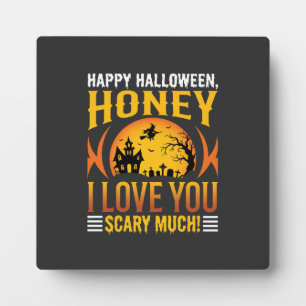 Halloween Schatz Ich Liebe Dich Sehr Schrecklich Fotoplatte