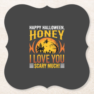 Halloween Schatz Ich Liebe Dich Sehr Schrecklich Untersetzer