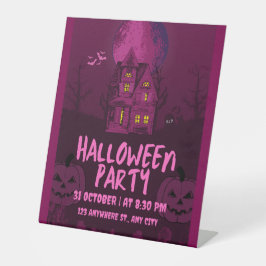 Halloween-Schild Sockelschild