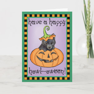 Halloween Schipperke Card Karte