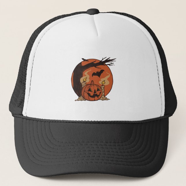 Halloween-Schlaf Truckerkappe (Vorderseite)