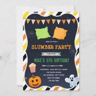 Halloween-Schlafparty-Einladung Einladung