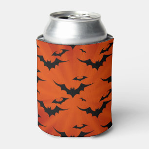 Halloween-Schläger auf orange Hintergrund Dosenkühler
