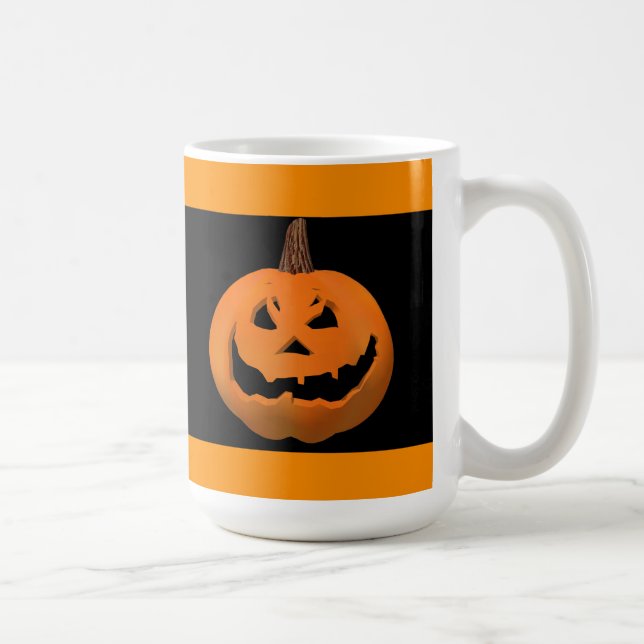 Halloween: Schlechte Kürbislaterne: Kaffee-Tasse Kaffeetasse (Rechts)
