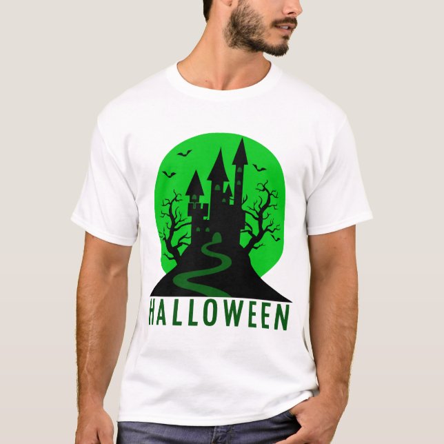 HALLOWEEN-SCHLOSS T-Shirt (Vorderseite)