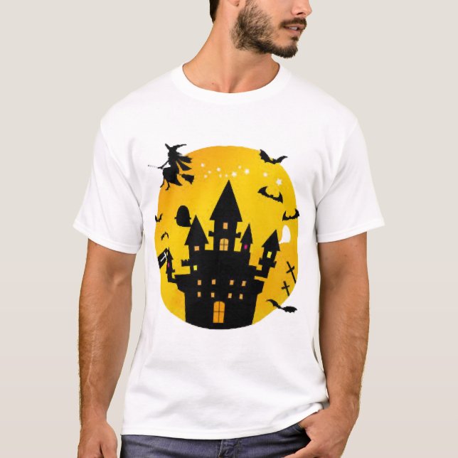 Halloween-Schloss T-Shirt (Vorderseite)