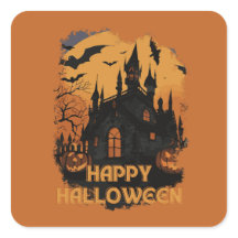 Halloween-Schloss unter Mondlicht