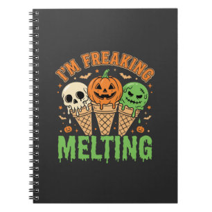 Halloween Schmelzendes Eis Notizblock