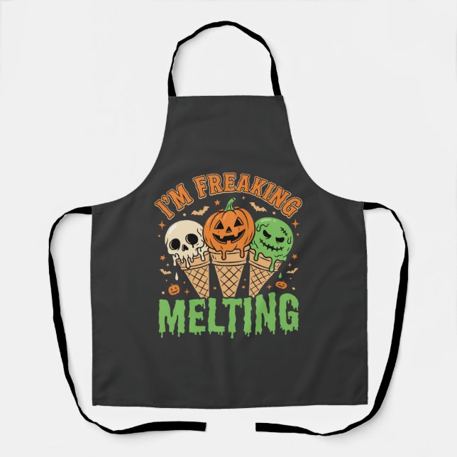 Halloween Schmelzendes Eis Schürze (Vorderseite)