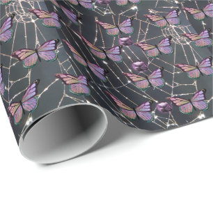 Halloween-Schmetterlinge 2 Umschlagpapier Geschenkpapier