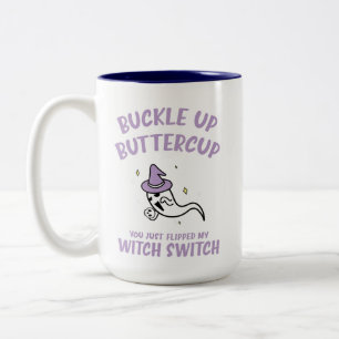 HALLOWEEN Schnallen Sie die Buttertasse hoch Zweifarbige Tasse