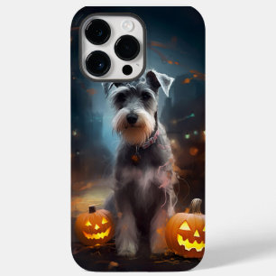 Halloween Schnauzer mit Pumpkins Beängstigend Case-Mate iPhone 14 Pro Max Hülle