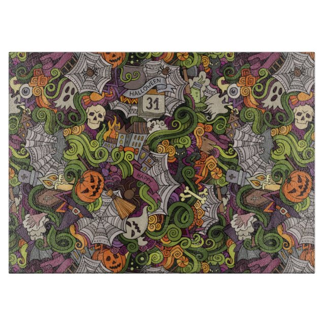 Halloween Schneidebrett (Vorderseite)