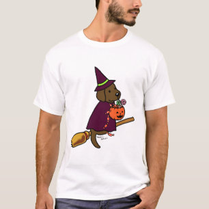 Halloween-Schokoladen-Labrador-Cartoon 1 T-Shirt