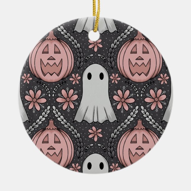 Halloween-Schönheit  Keramik Ornament (Vorne)