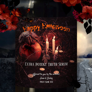 Halloween-Schreck-Trank-Weinlabel Weinetikett