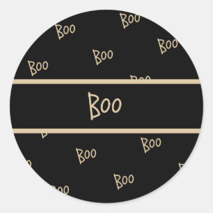 Halloween-Schreck-Typografie Runder Aufkleber