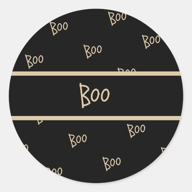 Halloween-Schreck-Typografie Runder Aufkleber (Vorderseite)