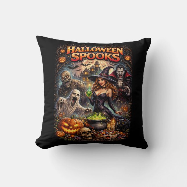 Halloween-Schrecken Kissen (Vorderseite)