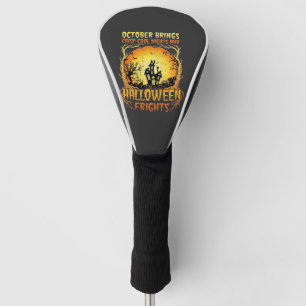 Halloween-Schrecken Spukhaus Vollmond Kürbisse Golf Headcover