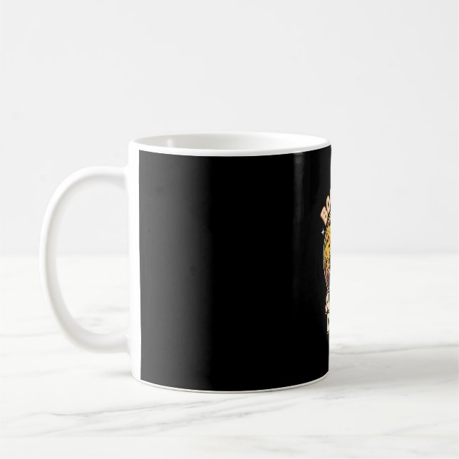 Halloween-Schreckens-Crew-Abzeichen Kaffeetasse (Links)