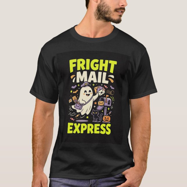 Halloween-Schreckens-Mail-Express T-Shirt (Vorderseite)
