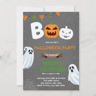 Halloween-Schreckgespenst-Geburtstags-Einladung Einladung