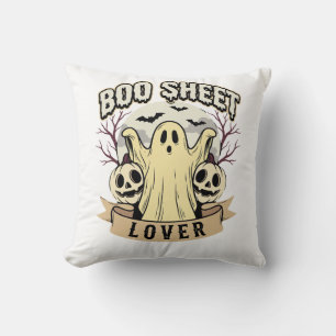 Halloween Schreckgespenst Liebhaber Geist Mond Kissen