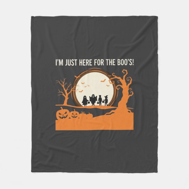 Halloween-Schreckgespenst-Silhouette Fleecedecke (Vorderseite)
