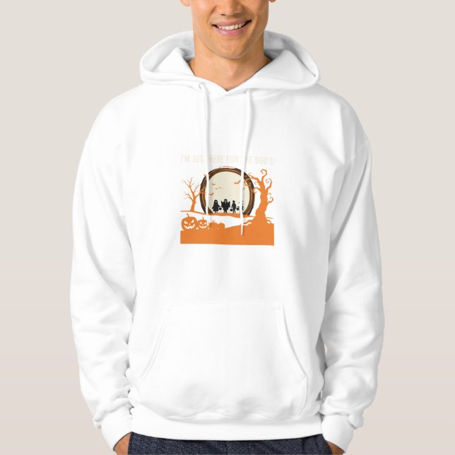 Halloween-Schreckgespenst-Silhouette Hoodie (Vorderseite)