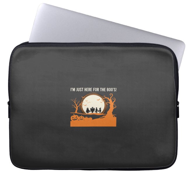 Halloween-Schreckgespenst-Silhouette Laptopschutzhülle (Vorderseite)