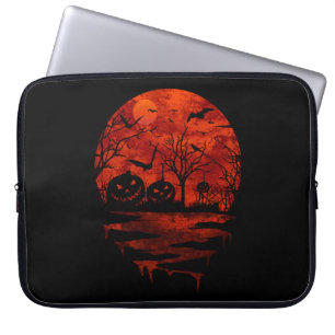 HALLOWEEN SCHRECKLICHER ROTER MOND LAPTOPSCHUTZHÜLLE