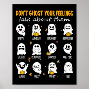 Halloween-Schulberater Ghostet nicht dein Gefühl Poster