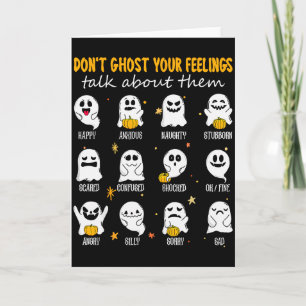Halloween Schulberater Verlasse deine Gefühle nich Karte