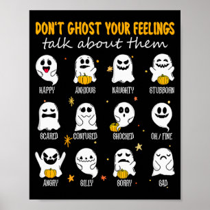 Halloween Schulberaterin, verlasse deine Gefühle n Poster