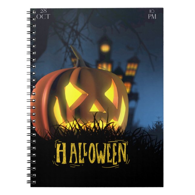 Halloween-Schulheft  Notizblock (Vorderseite)