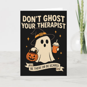 Halloween-Schulpsychologe-Shirt Ghost Dich Nicht Karte