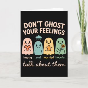 Halloween-Schulpsychologe-Shirt Ghost Dich Nicht Karte