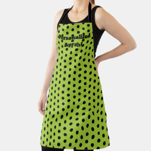 Halloween-Schürze "Green Black Punkt" Schürze