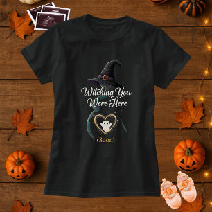Halloween schwanger Witching Sie waren hier Boo T-Shirt