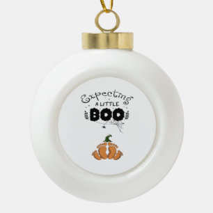 Halloween Schwangerschaft Mom To Be erwartet Littl Keramik Kugel-Ornament